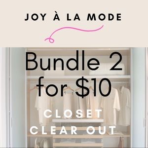 Bundle at least two items marked (2 for $10)*
